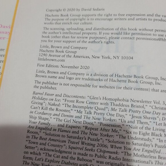 *SIGNED* The Best of Me by David Sedaris book - Picture 3 of 3